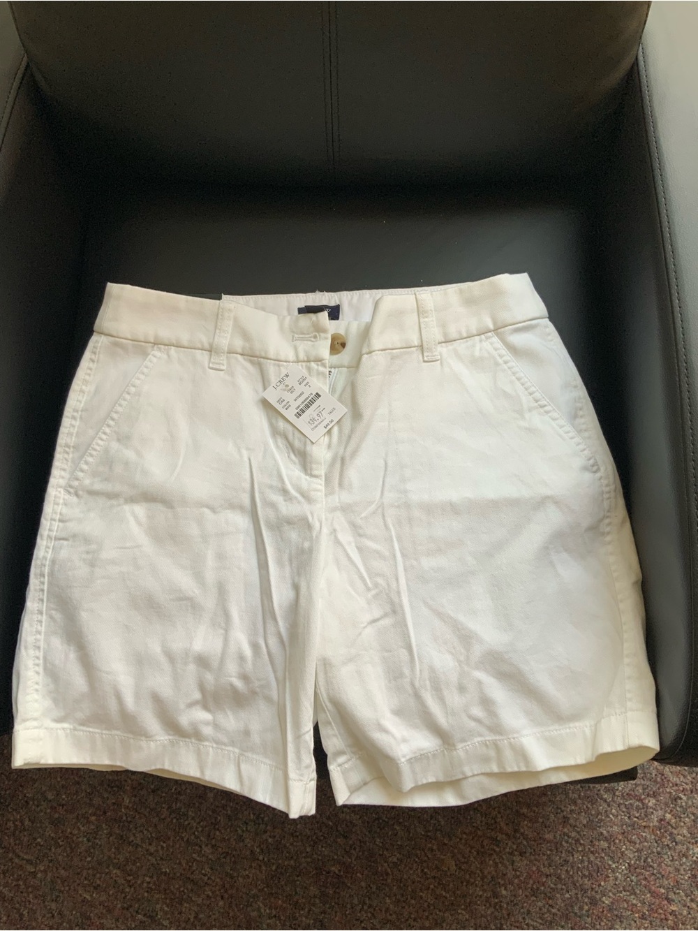 Banana Republic White Classic Bermuda Shorts NWT 7 Inch